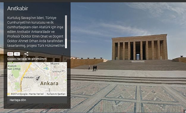 Anitkabir StreetView Special Collect ile Kapilarini Dunyaya Aciyor