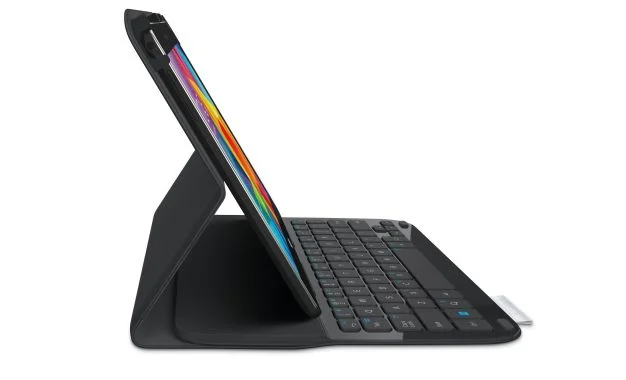 Klavye ve Koruma Kılıfı Bir Arada : Logitech Ultrathin Keyboard Folio 1 Logitech UltrathinKBFolio Tab4 CarbonBlk BTY4