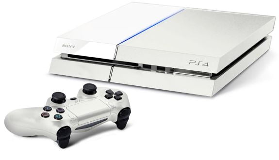 white playstation 4