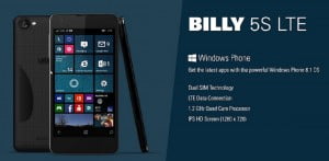 Billy 5S LTE ilk Windows 10’u kullanan telefon mu olacak?