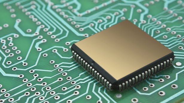 Computer chip via Shutterstock