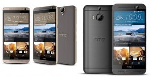 HTC One E9 Plus A55 Two Views Gray Gold Wide1