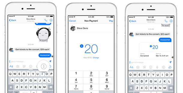 Facebook Messenger'da Para Gönderme Özelliği Devrede 1 facebook messenger para gonderme 2