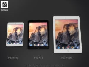 Apple iPad Air Pro 3D renders