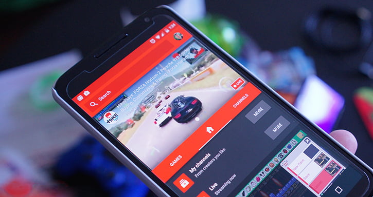 android uzerinden youtube gaming canli yayin