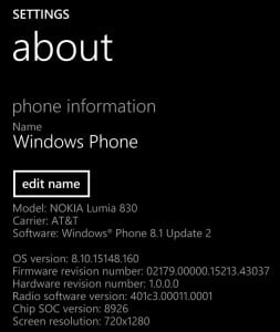 lumia 830