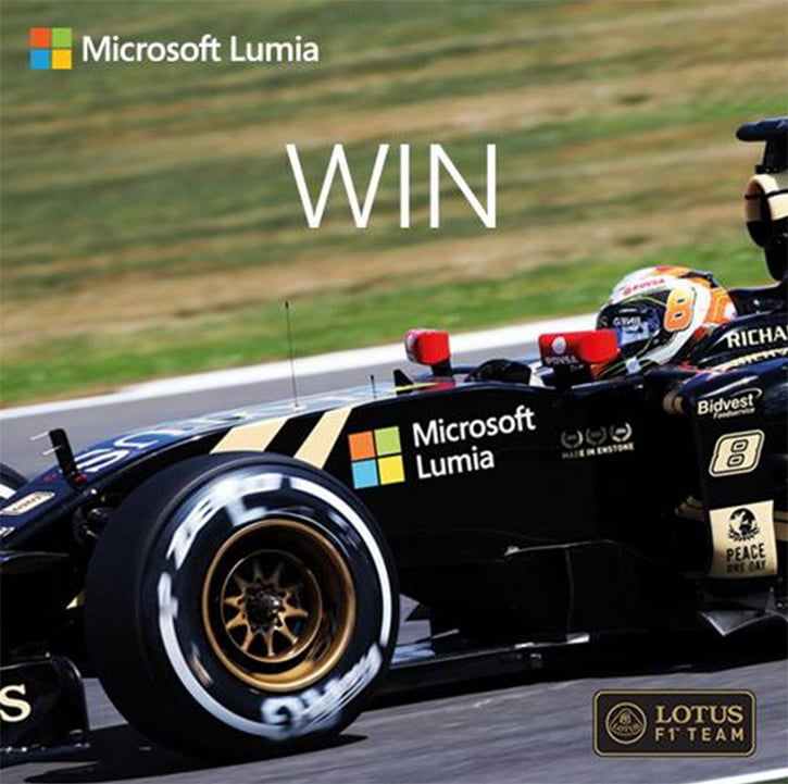 Microsoft’un Lotus F1 takımı kampanyası!