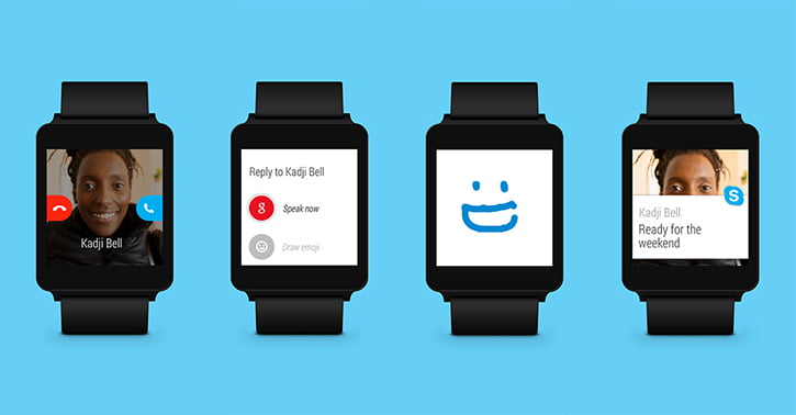 skype android wear destegi