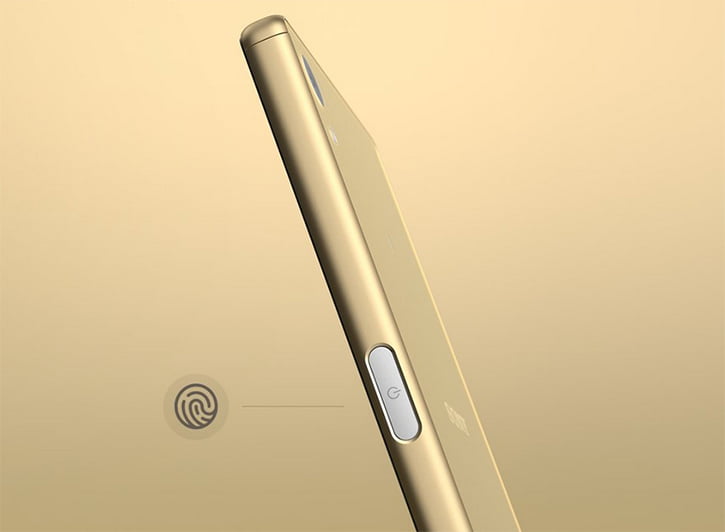 sony xperia z5 parmak izi okuma sensoru