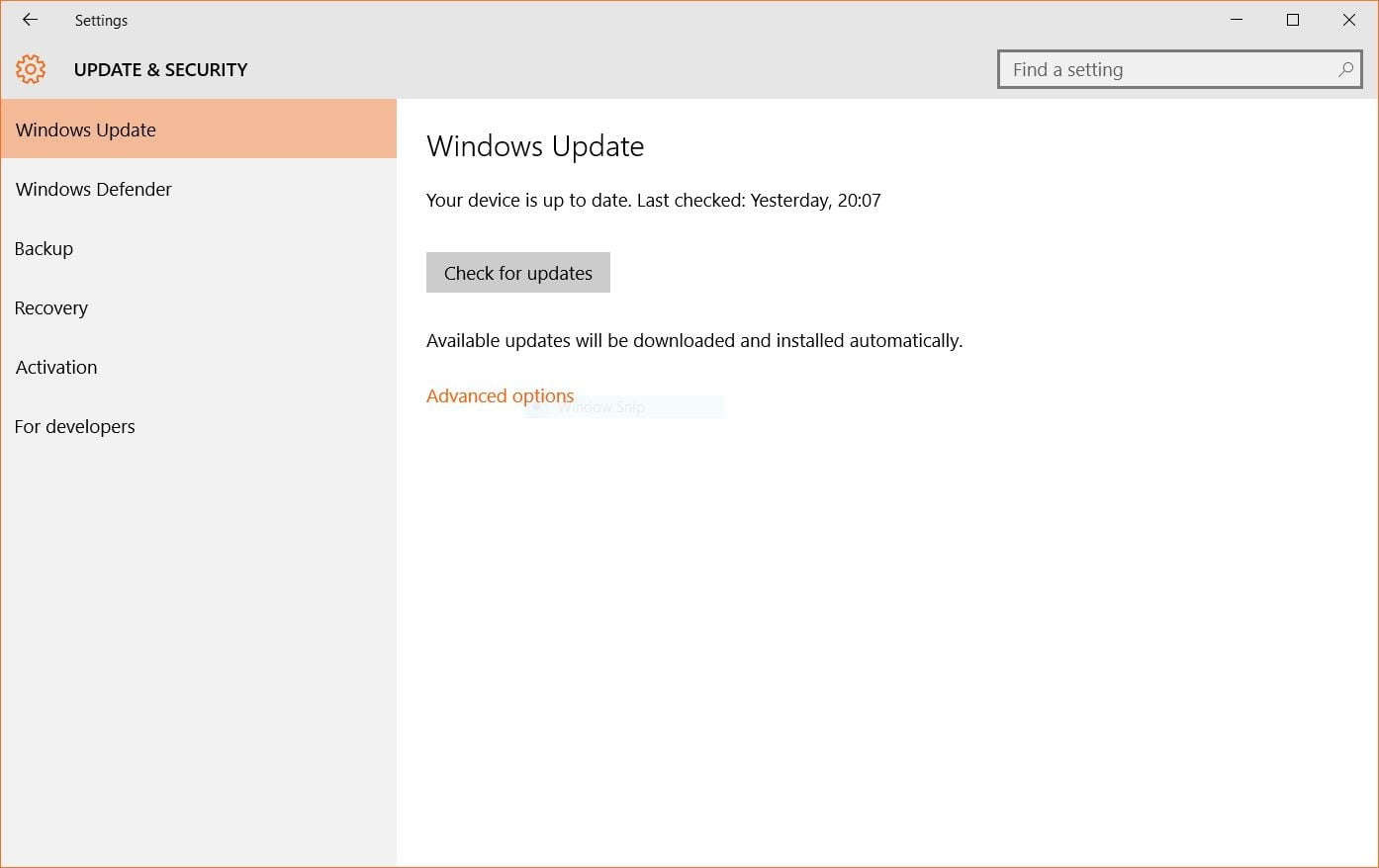 windows 10 güncelleştirme
