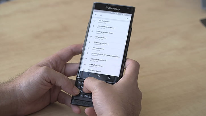 blackberry priv video