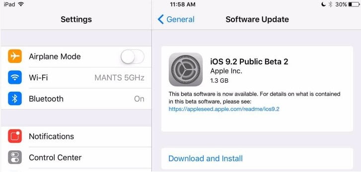 ios 9 2 public beta