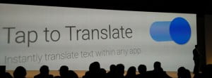 google translate tap to translate