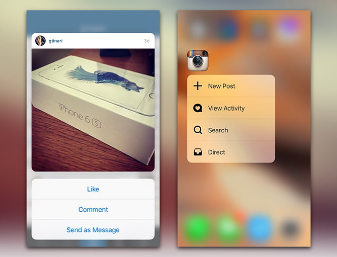 instagram 3d touch android guncellemesi