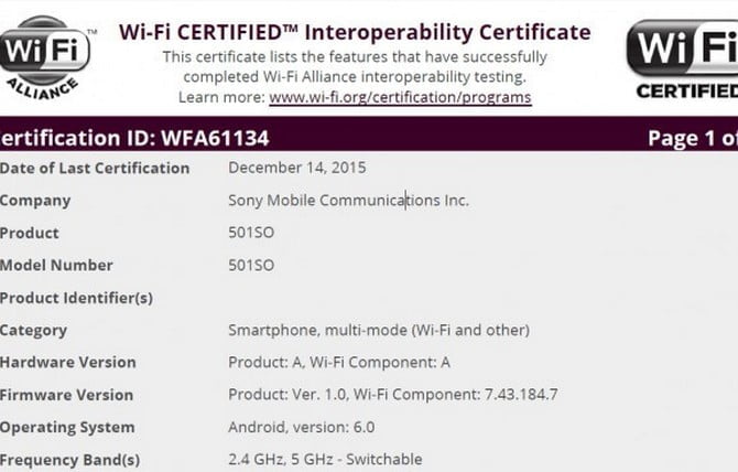 sony xperia android 6.0 marshmallow