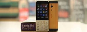 Altın kaplama Nokia 230