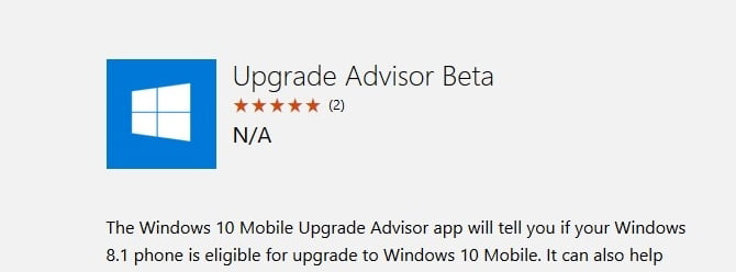 Microsoft Upgrade Advisor