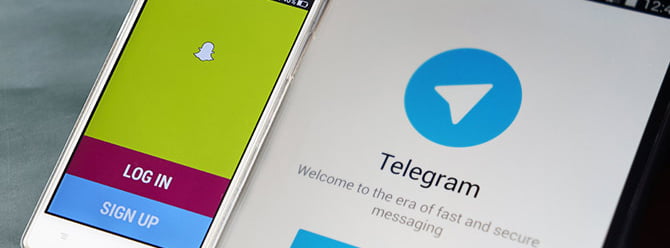 telegram snapchat