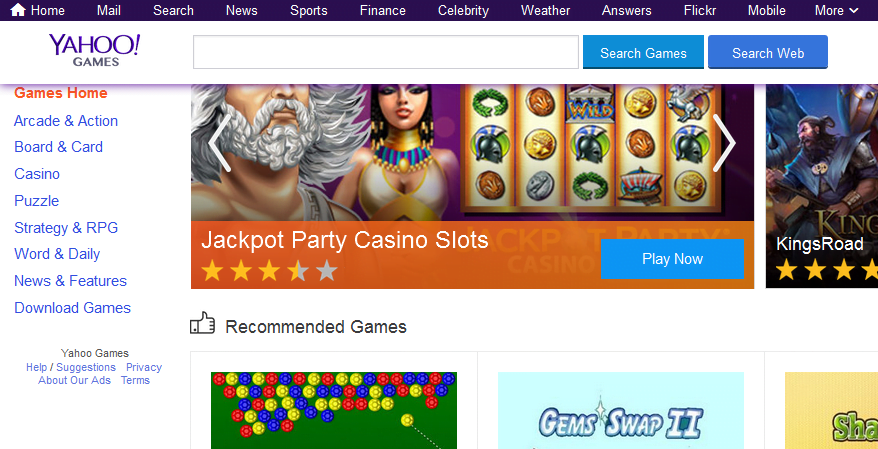 yahoo games