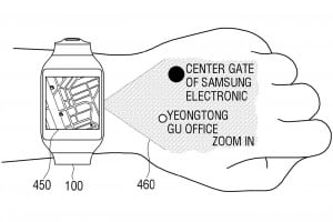 samsung smartwatch projector patent