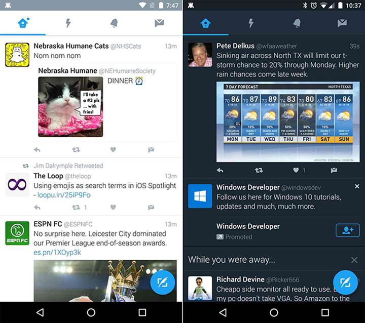 Twitterin Android uygulamasina Gece Modu ozelligi geldi85656 0