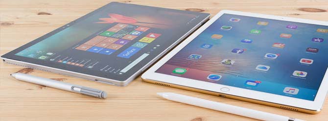 ipad pro surface pro 4