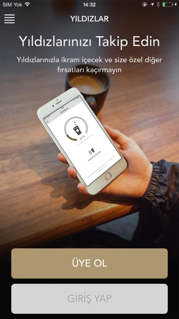 Starbucks Mobil Uygulaması 2