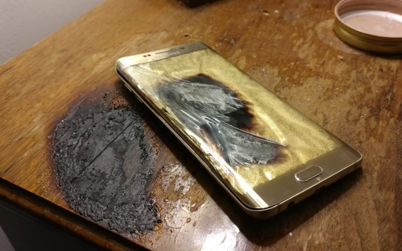 galaxy s6 edge plus yangin 1