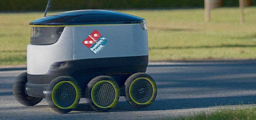 Avrupada pizzaları müşterilere robotlar teslim edecek