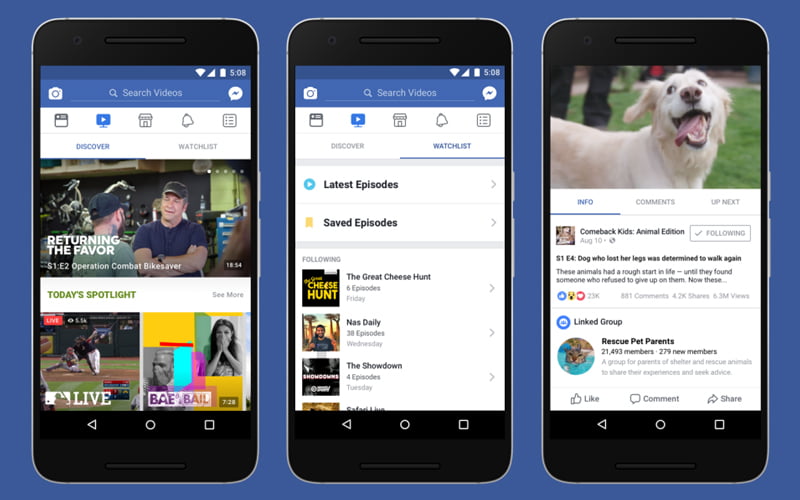 facebook watch yeni