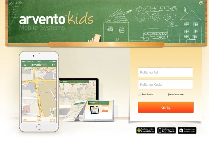 arvento servis takip sistemi arvento kids 2