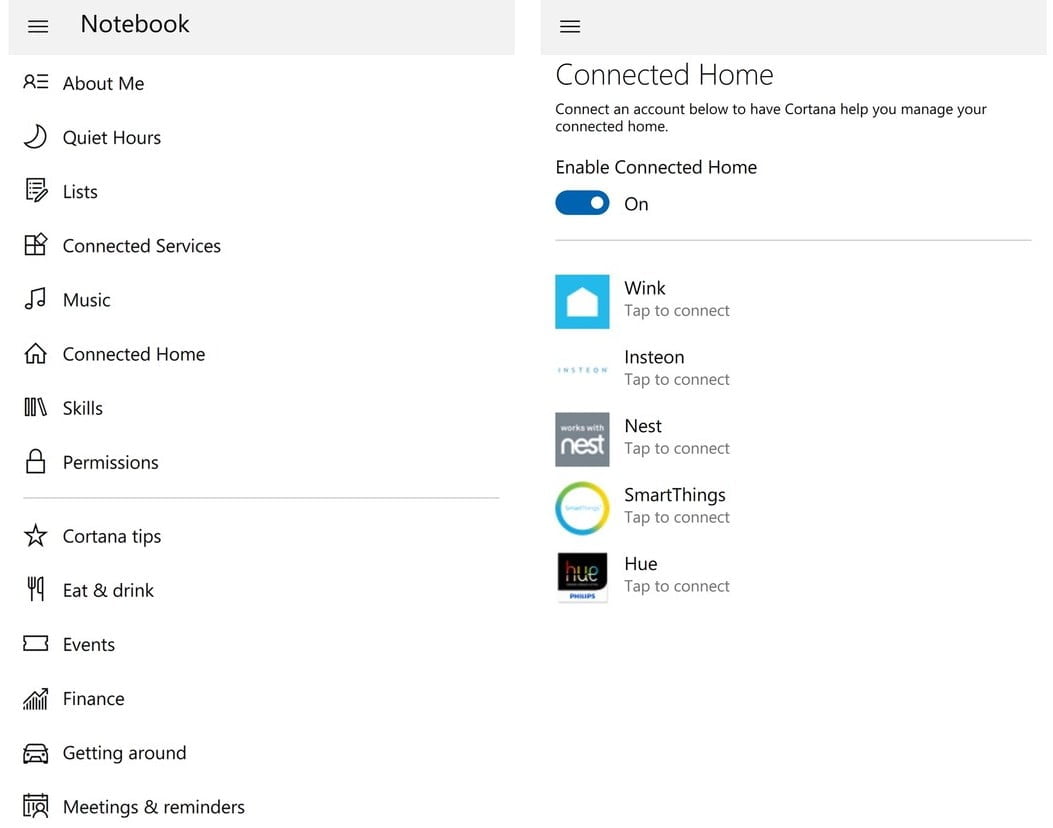cortana notebook connected home e1507301386199