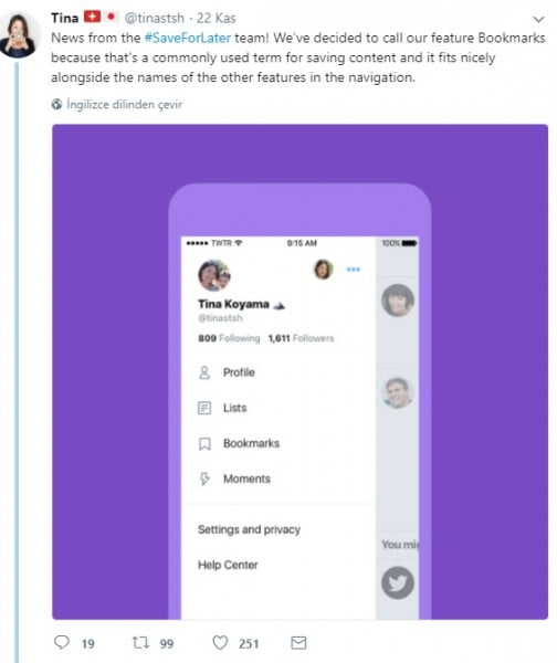 Twitter, çok işinize yarayacak Bookmarks özelliğini test ediyor