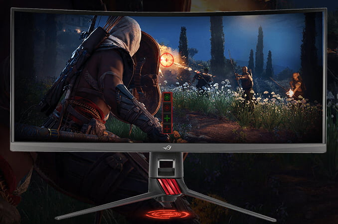 Asus Yeni 21:9 ROG Oyuncu Monitörünü Tanıttı 1 asus curved xg35vq