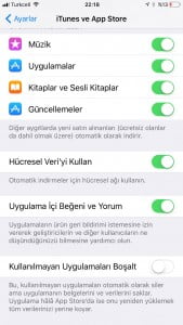 iOS 11 -kullanılmayan uygulamaları boşalt