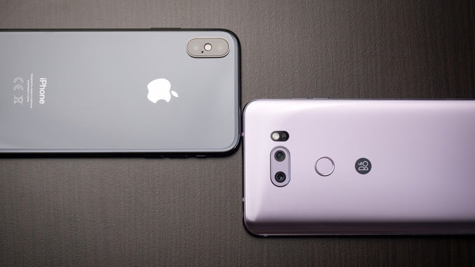iphone x ve lg v30
