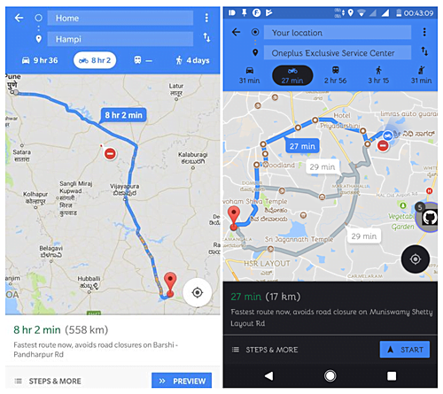 Google Maps Motosiklet Modunu Hazırlıyor