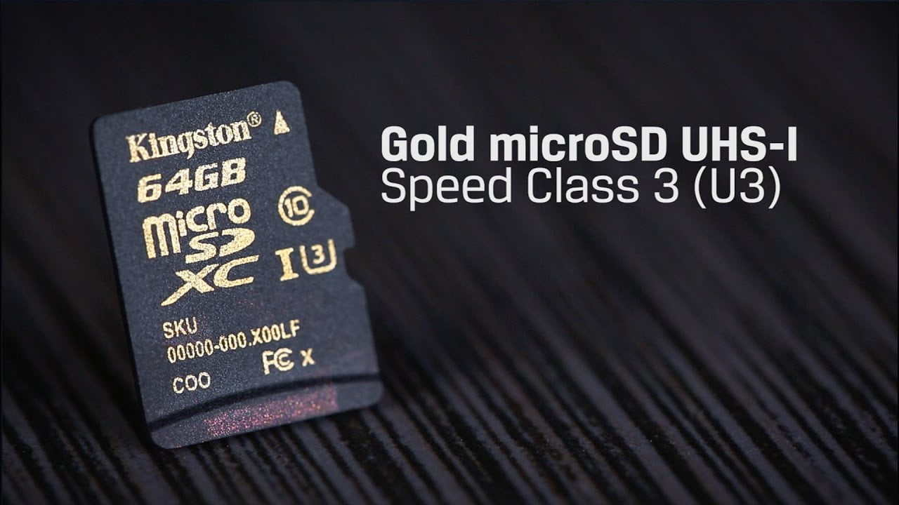 Kingston 64GB Microsdhc Class U3 UHS-I 90R/45W SDCG/64GB