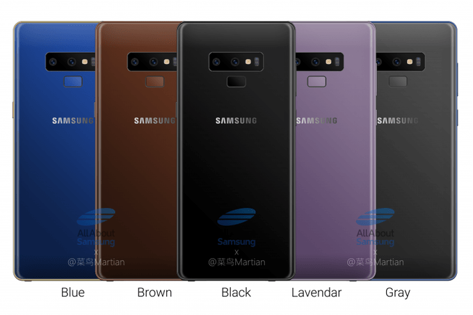Samsung Galaxy Note 9 colors allegedly revealed five variants in the works.jpg