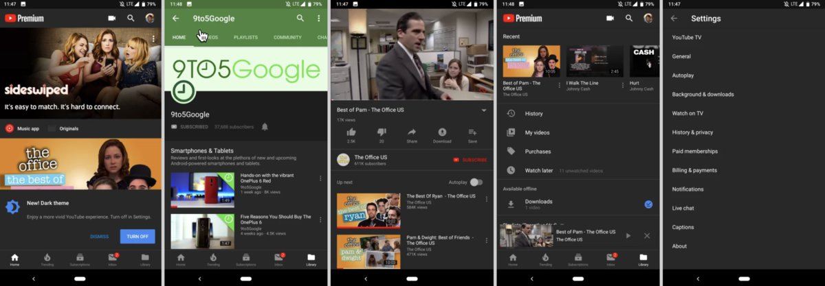 YouTube Karanlık Tema