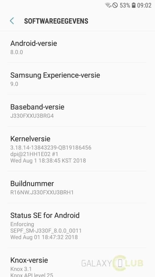 Galaxy J3 (2017) için Android 8.0 Oreo