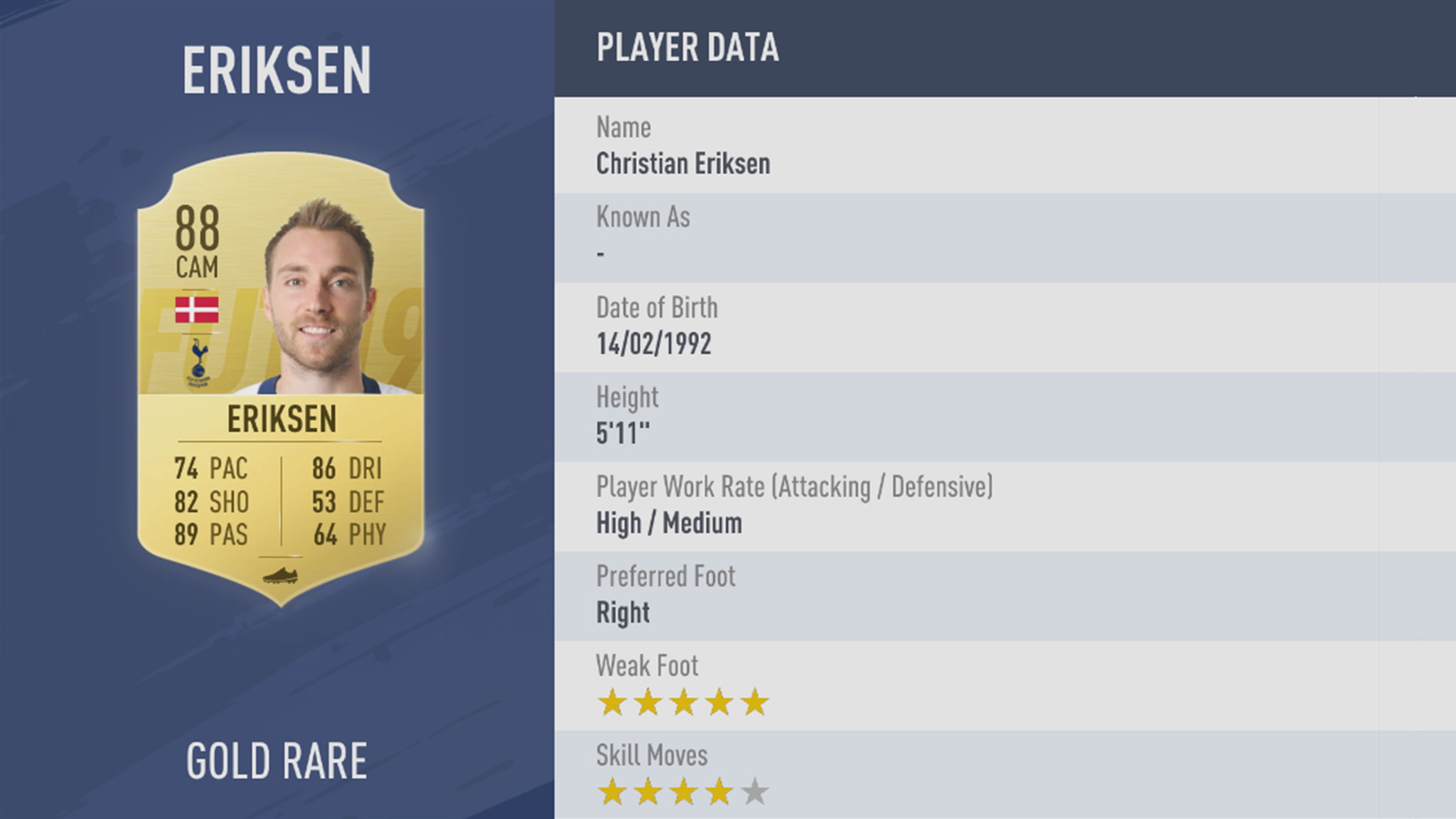 FIFA19 tile large 34 Eriksen lg