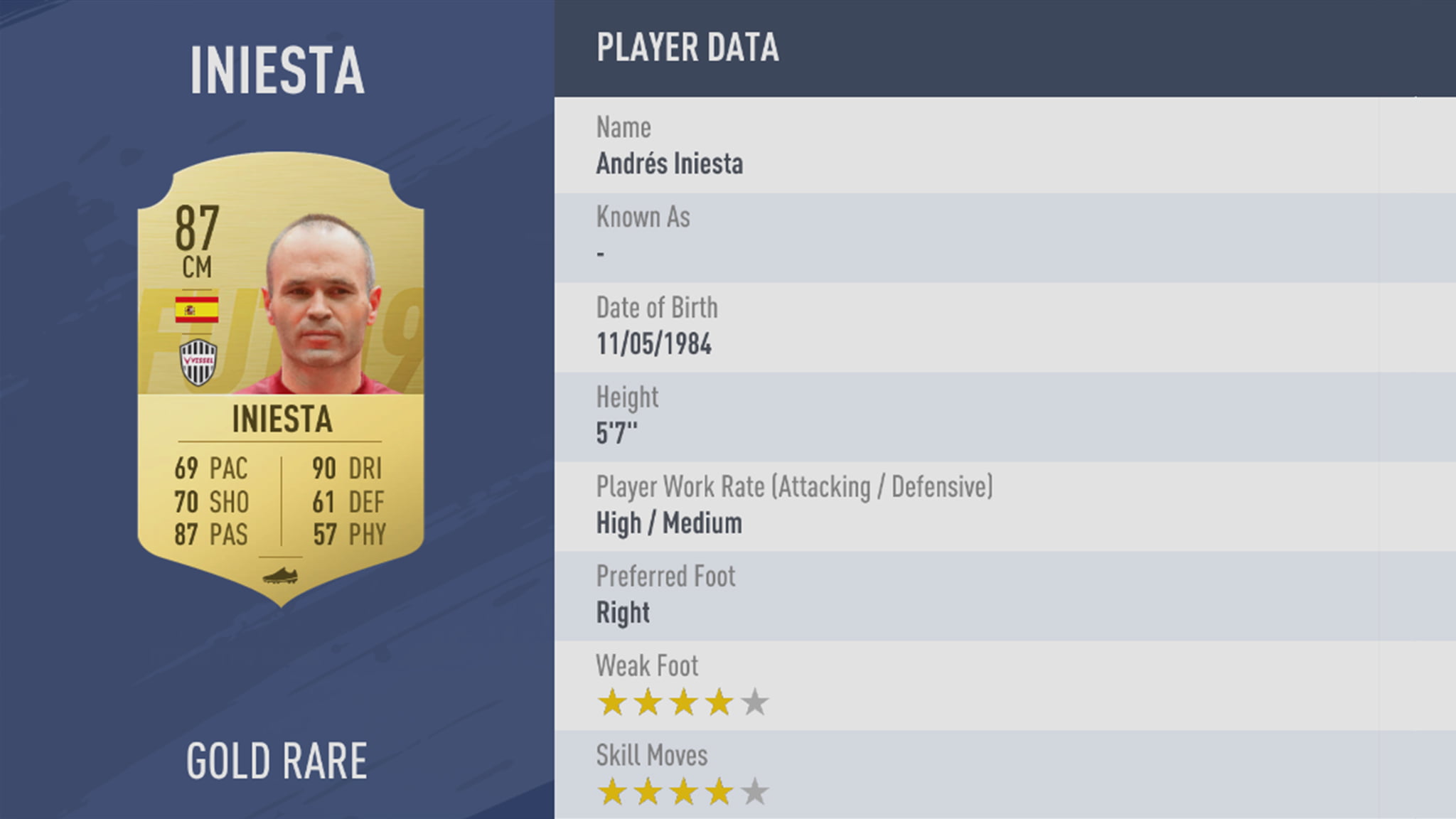 FIFA19 tile large 50 Iniesta lg