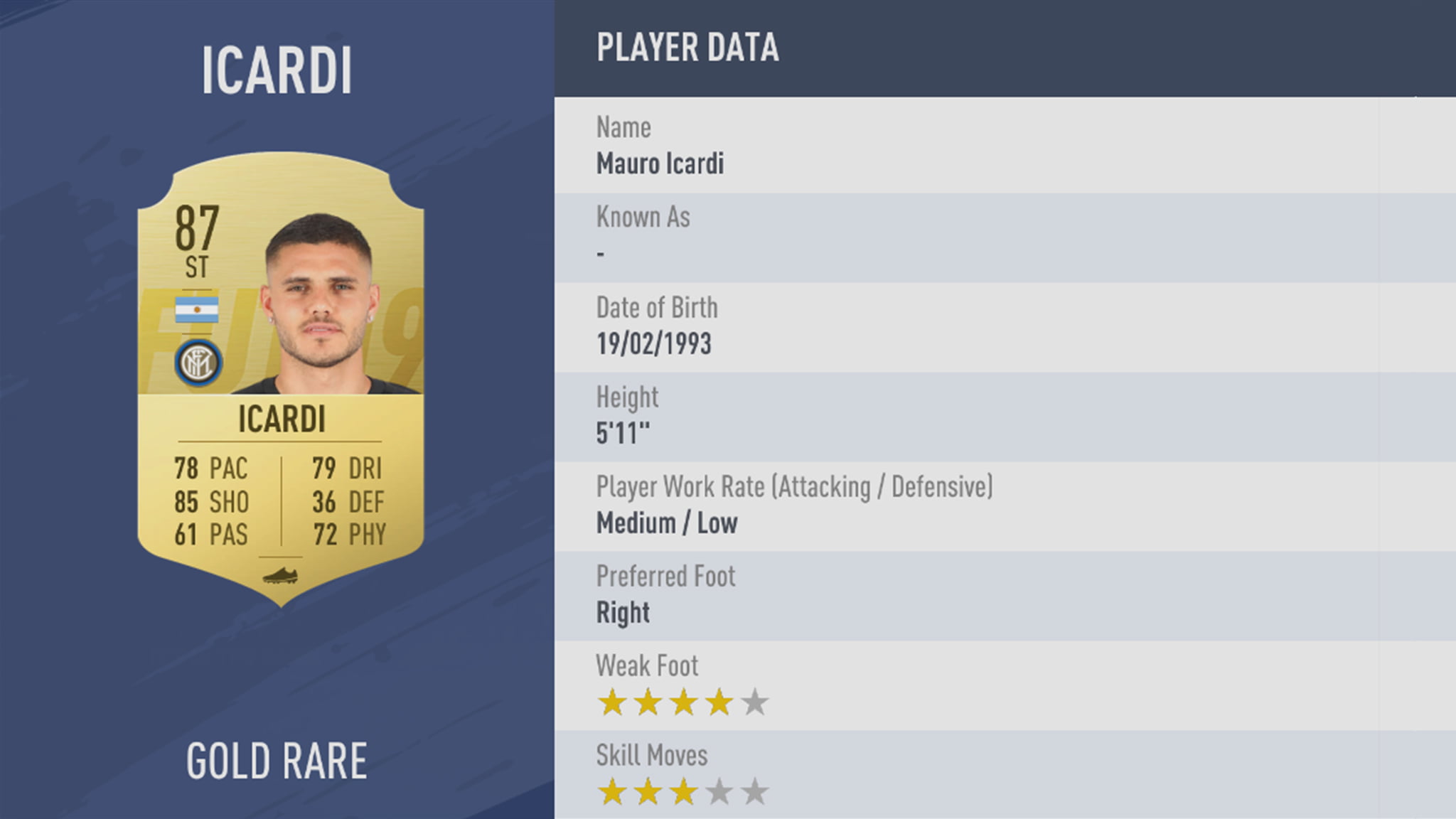 FIFA19 tile large 53 Icardi lg