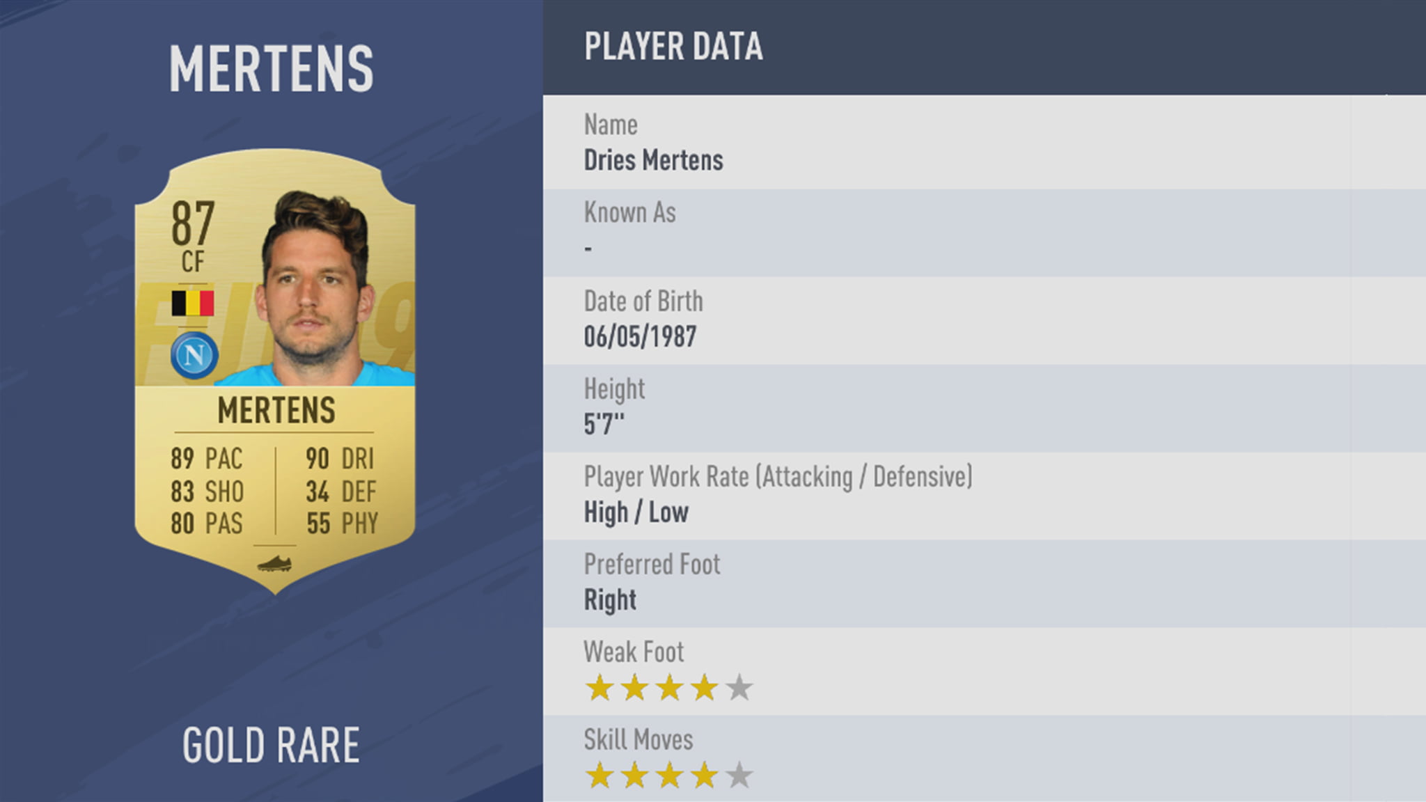 FIFA19 tile large 54 Mertens lg