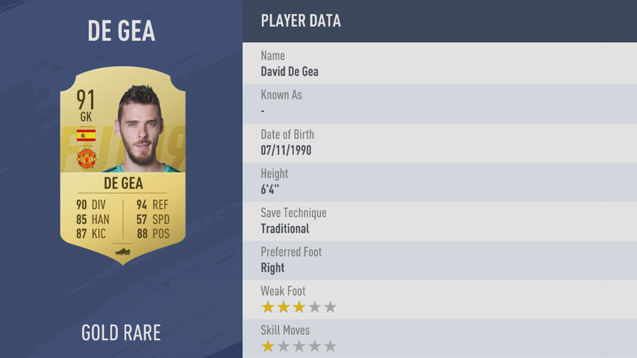 FIFA19 tile large 9 DeGea lg