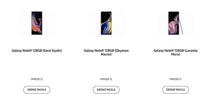 Galaxy Note 9 Türkiye Fiyatı