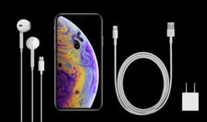 iPhone Xs kutu içeriği
