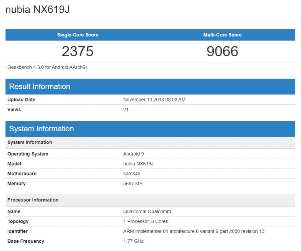 Nubia Red Magic Mars