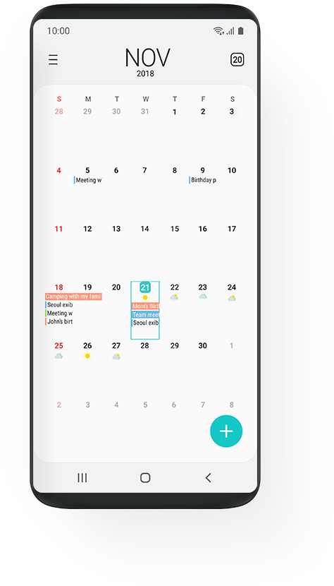 one ui kv calendar pc